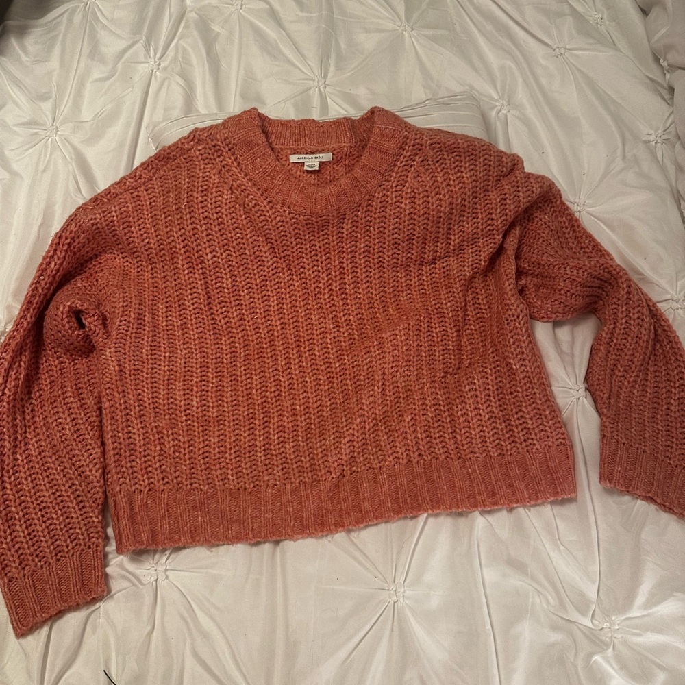 American Eagle Outfitters Coral Knit Sweater